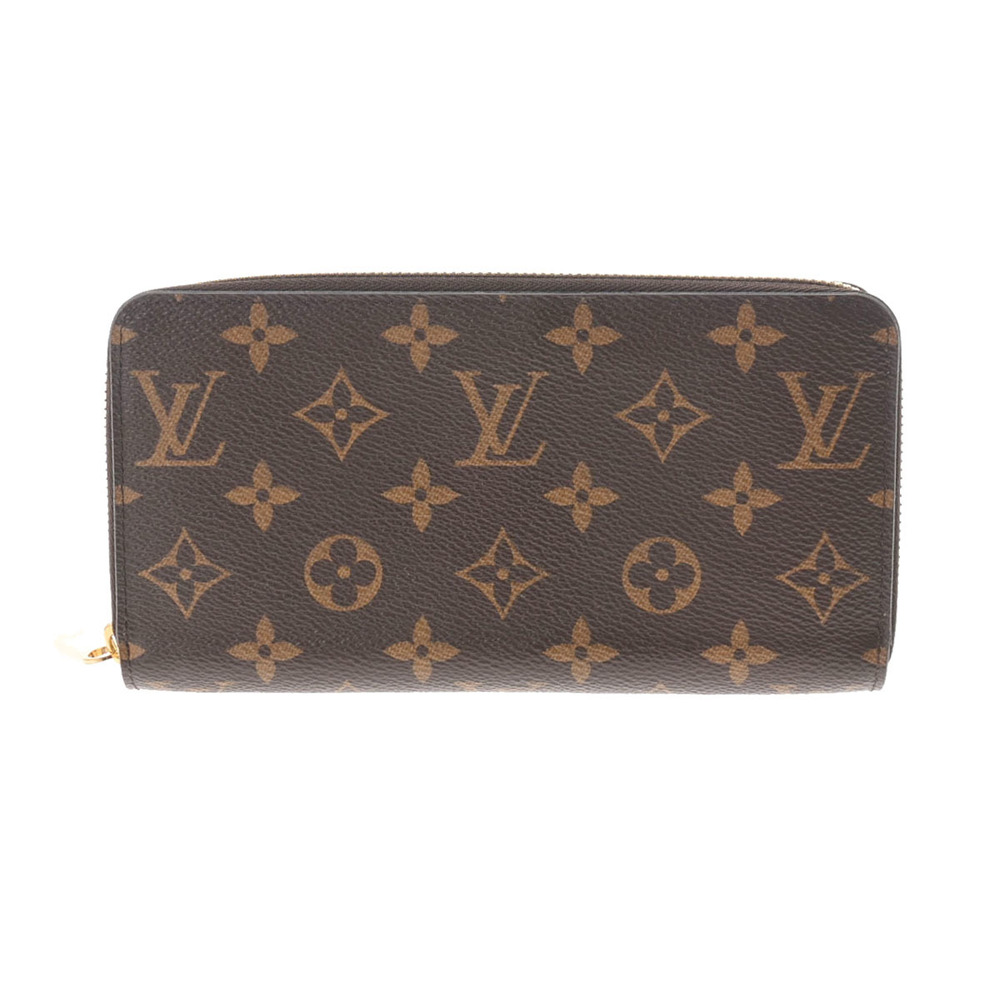 LOUIS VUITTON purse M42616 Zippy wallet Monogram canvas Brown unisex Used