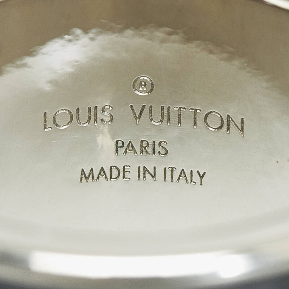 Louis Vuitton Monogram Eclipse Berg M Ring M64242 Black Silver