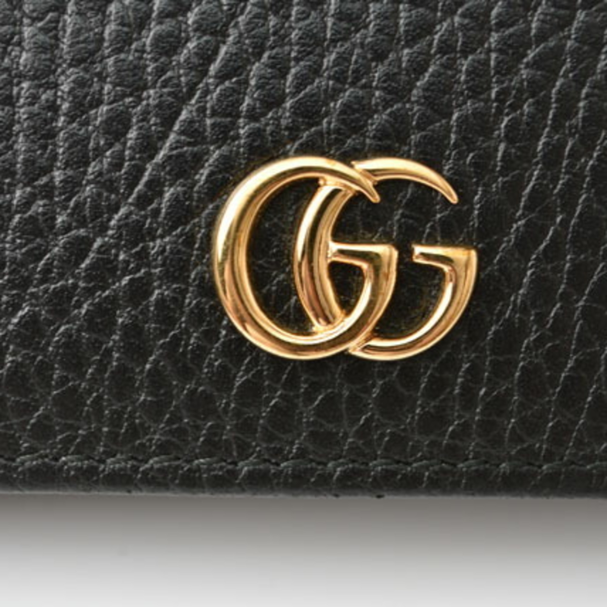 Gucci Wallet GUCCI Folding 456126 PETITE MARMONT Petit Marmont Black