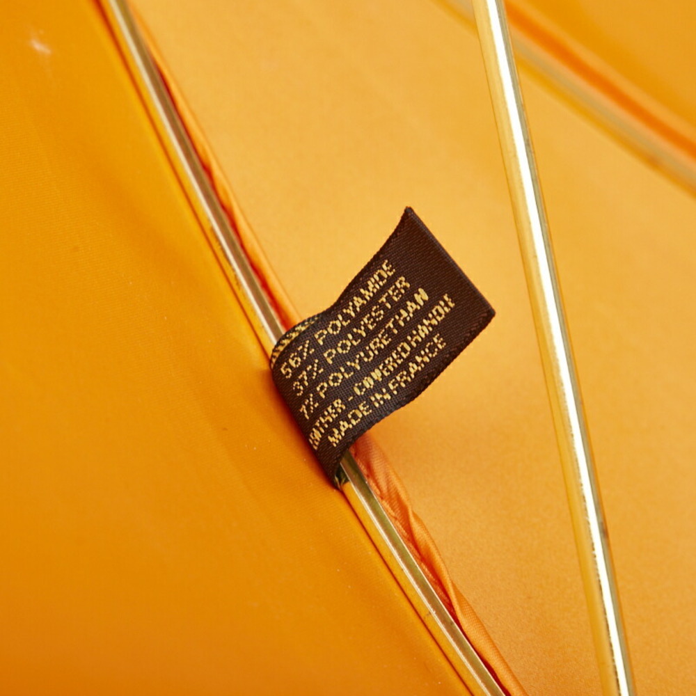 Louis Vuitton Monogram Parapluy Arc en Ciel Long Umbrella Parasol Orange  Polyester Leather Women's LOUIS VUITTON