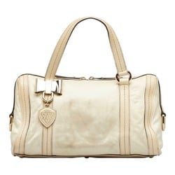 Gucci Duchessa Line Handbag Boston 181487 White Leather Ladies GUCCI
