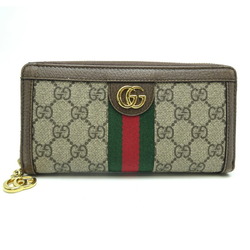 Gucci Ofodia GG Wallet Women's Long 523154 Supreme Beige x Green/Red/Green