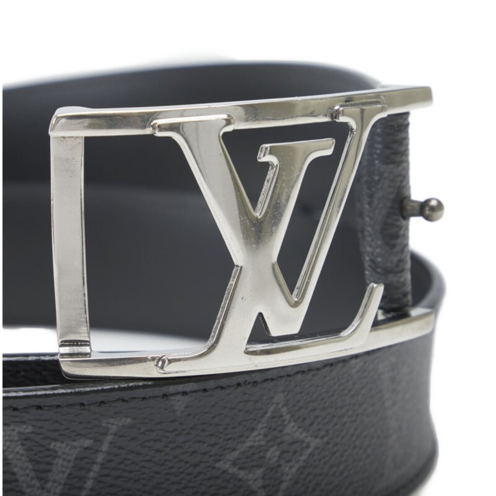 black louis vuitton belt silver buckle