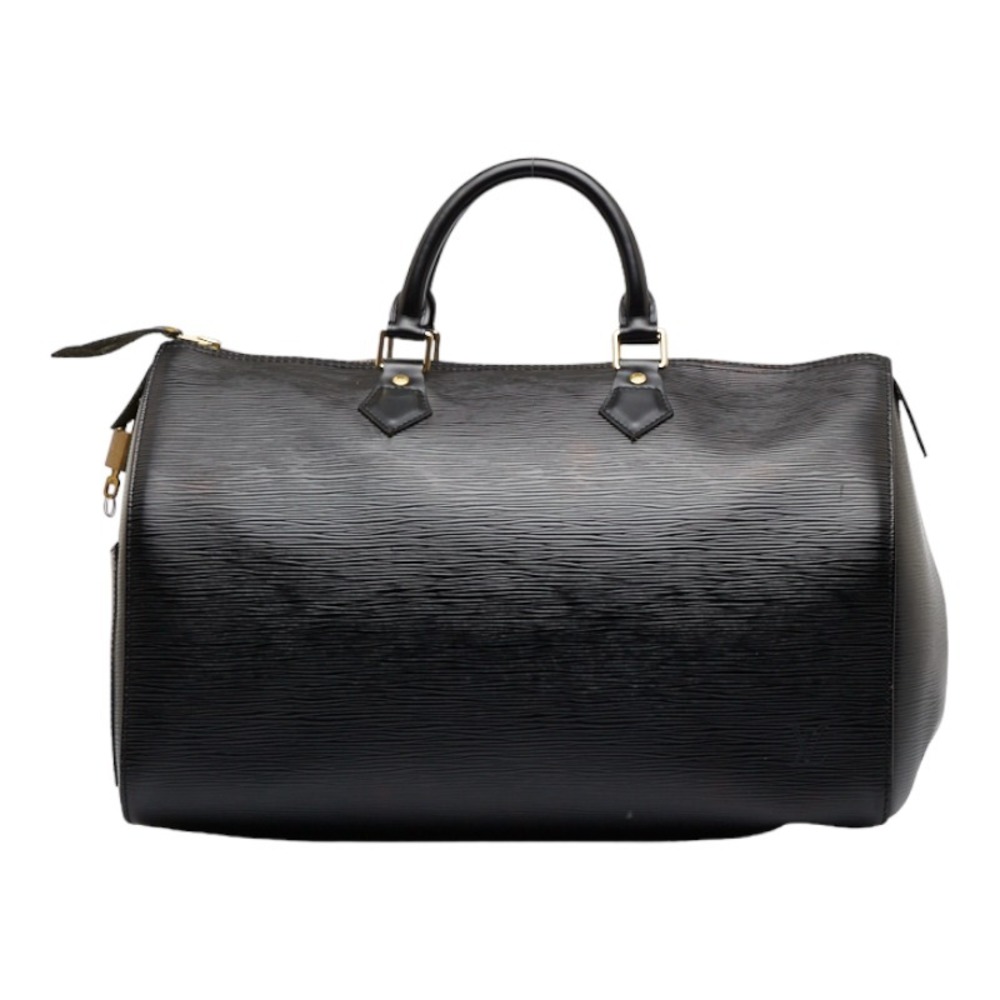 Louis Vuitton Epi Speedy 35 Handbag Boston Bag M42992 Noir Black Leather  Ladies LOUIS VUITTON