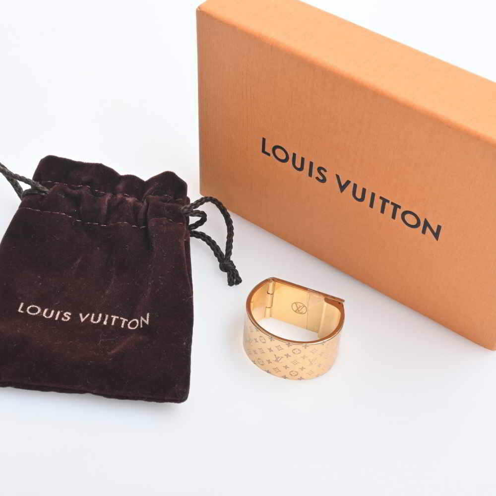 LOUIS VUITTON Louis Vuitton Monogram Textile Brooch Nanogram Scarf