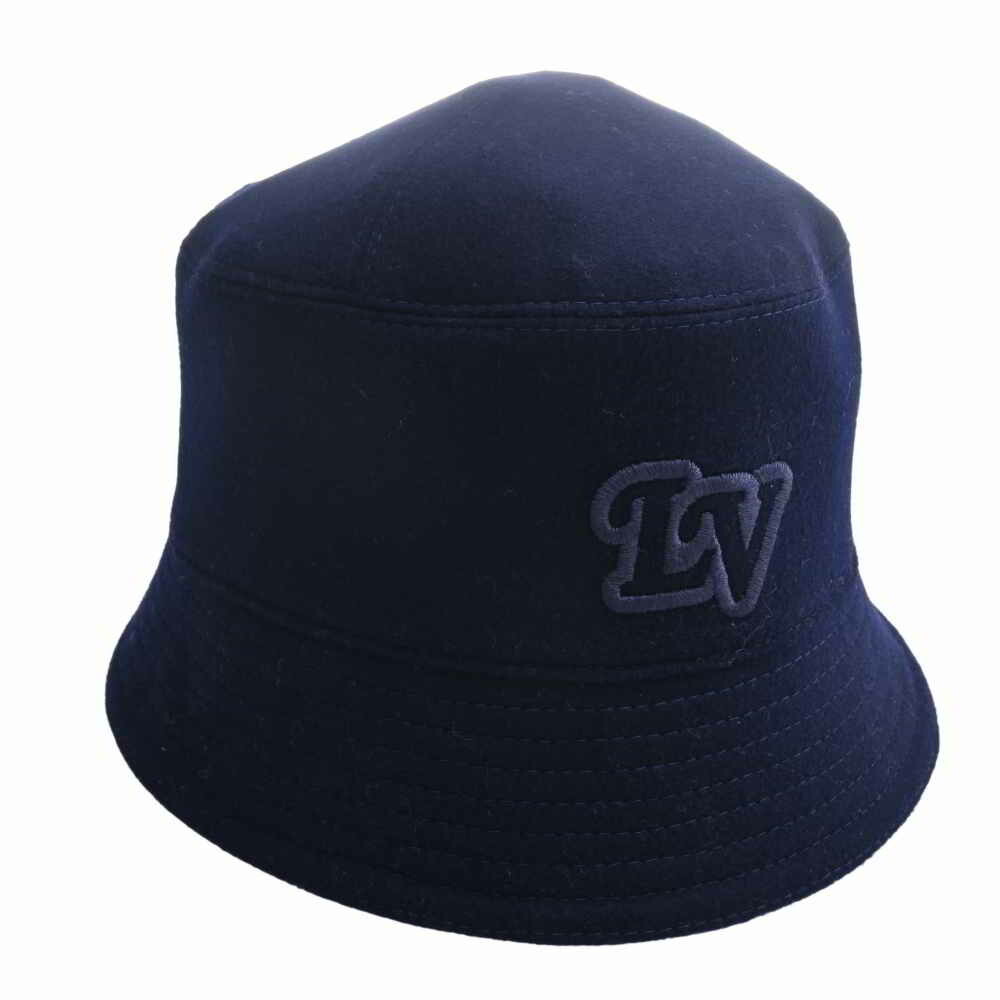 LOUIS VUITTON Louis Vuitton wool chapeau monogram record bucket