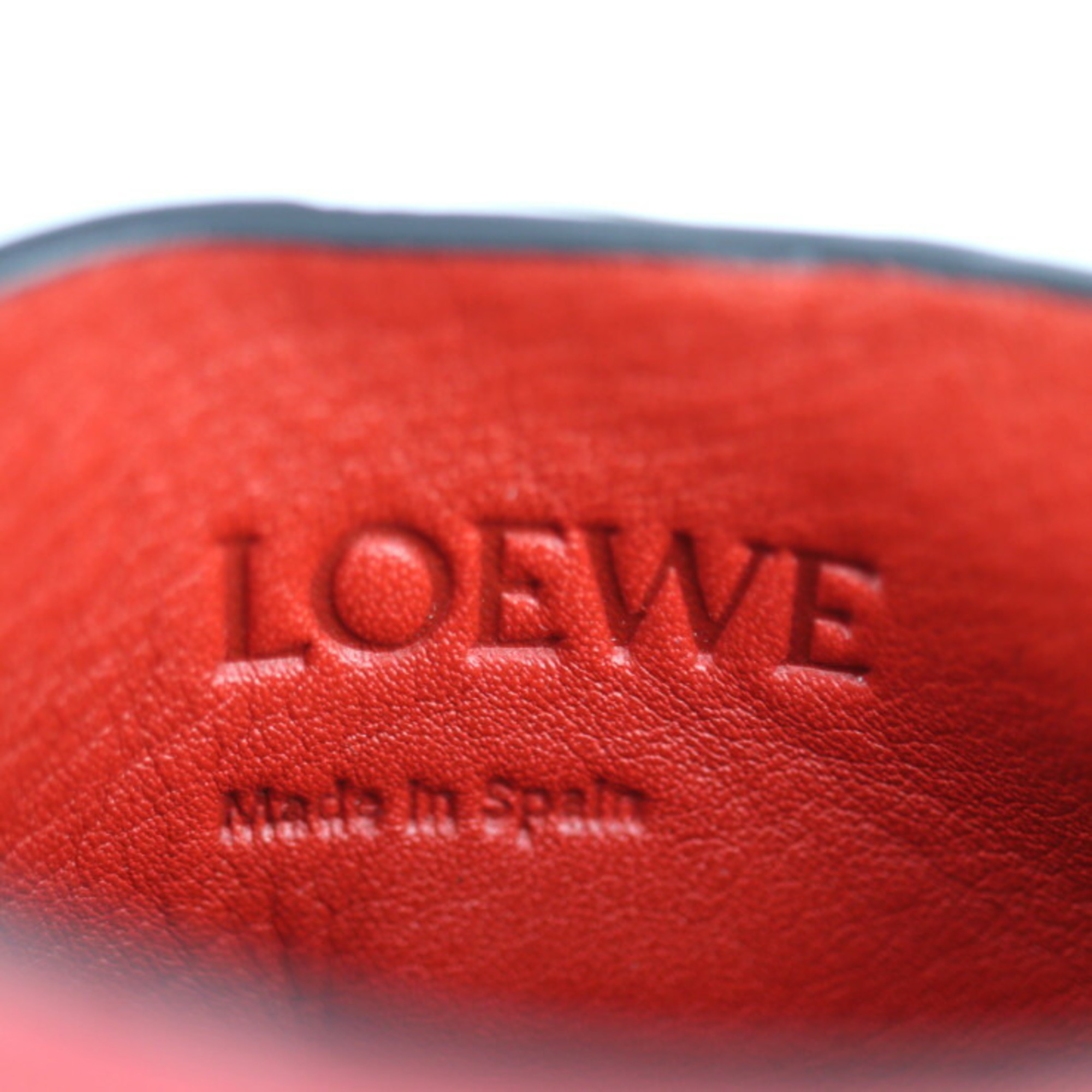 LOEWE Loewe Pocket Shoulder Bag 124.12.Z45 Calfskin Leather POPPY PINK Pink Series Silver Hardware Phone Case Pochette
