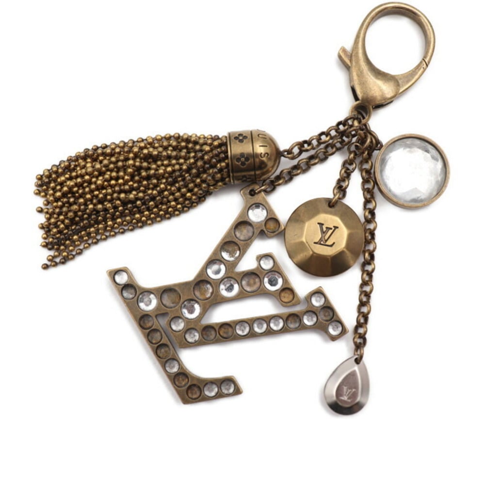 LOUIS VUITTON Louis Vuitton bijou sack calypse key holder M65724 metal  rhinestone vintage gold LV logo