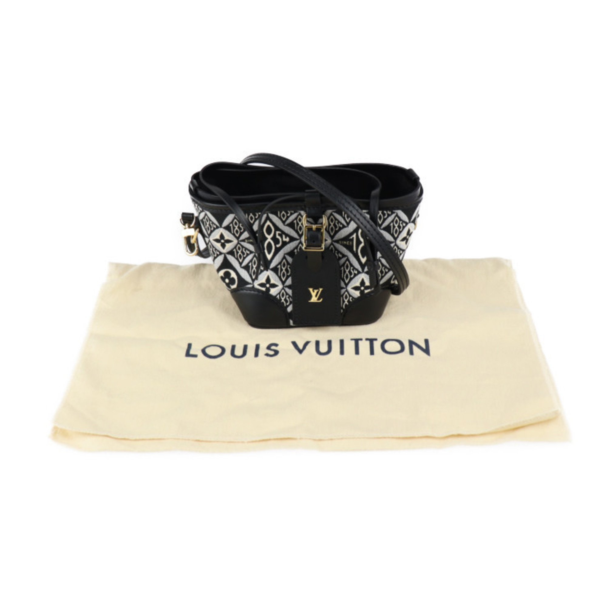 LOUIS VUITTON Louis Vuitton SINCE1854 Noe Perth Monogram Jacquard Shoulder Bag M69973 Canvas Leather Black Pochette