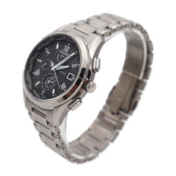 CITIZEN Citizen EXCEED Exceed Watch H820-T023916 Titanium Silver Black Dial Eco Drive Solar Radio