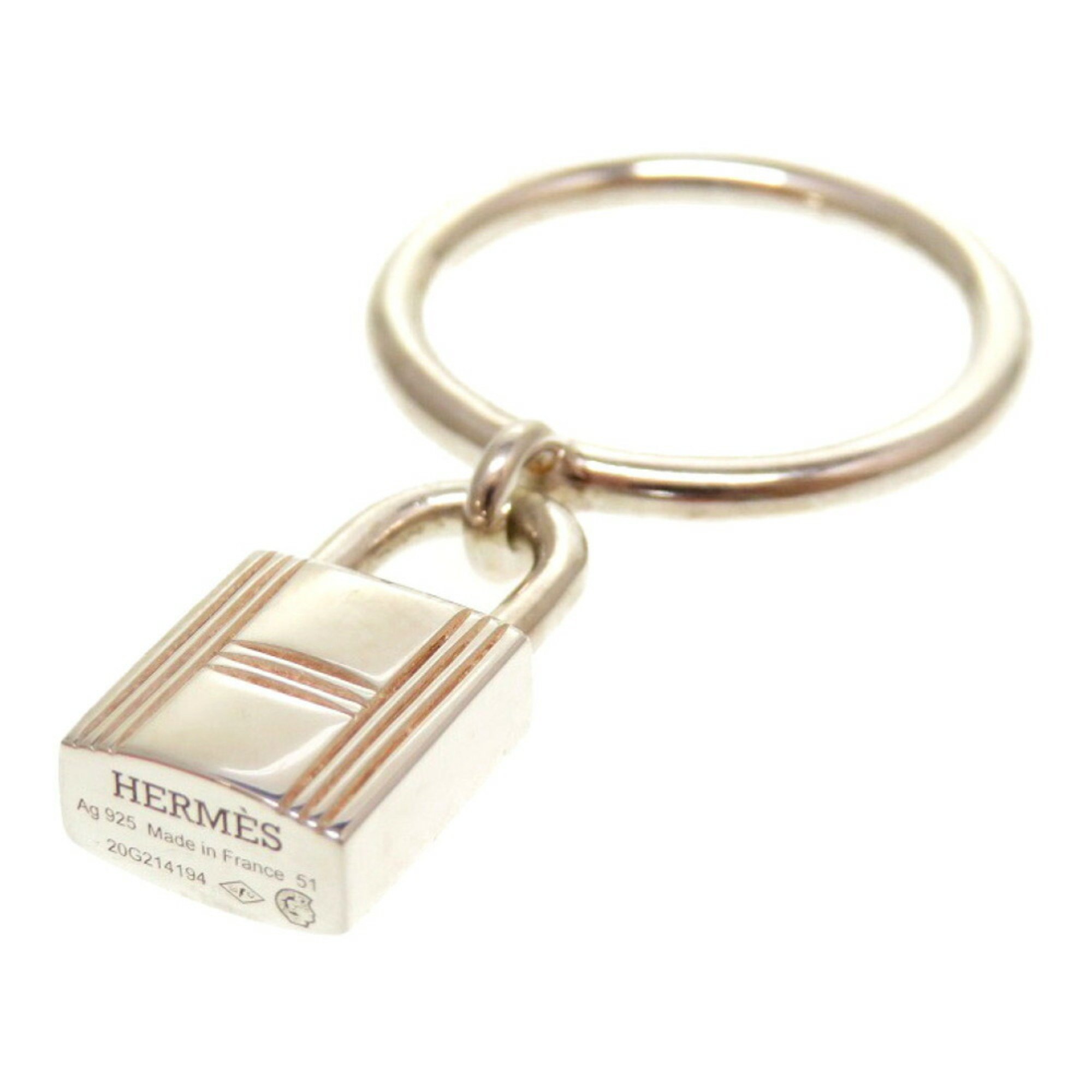 Hermes Amulet Cadena Ring Size 51 Silver 925