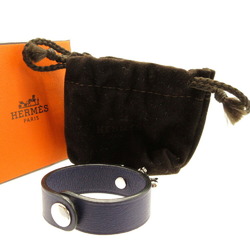 Hermes glove holder leather navy blue key