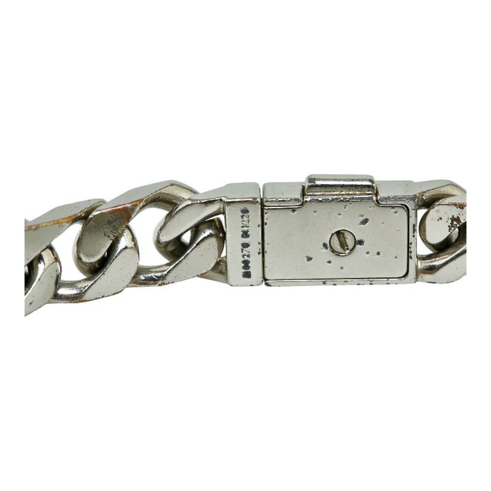 LOUIS VUITTON Monogram Chain Link Bracelet M Silver 1254169