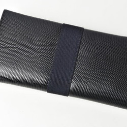 Salvatore Ferragamo Ferragamo Salvatore long wallet ribbon embossed leather dark navy