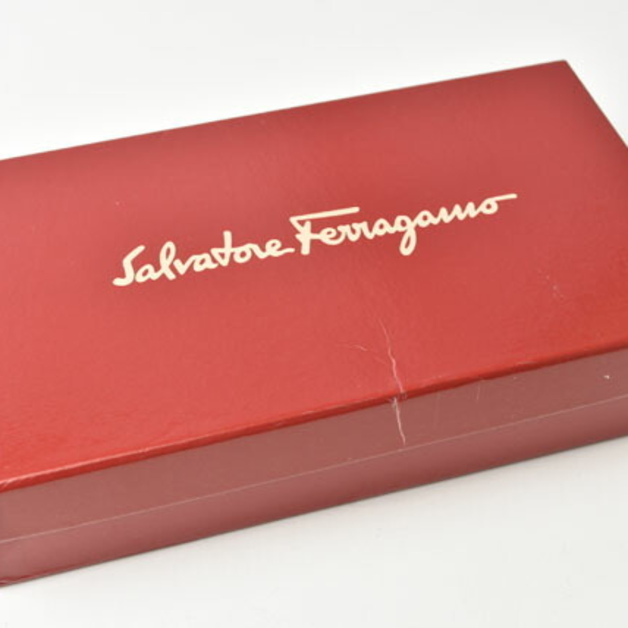 Salvatore Ferragamo Ferragamo Pass Salvatore Long Wallet Valara Ribbon Leather Burgundy