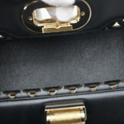 Bvlgari Isabella Rossellini Diva Monogram Handbag Black Multicolor Leather Ladies BVLGARI