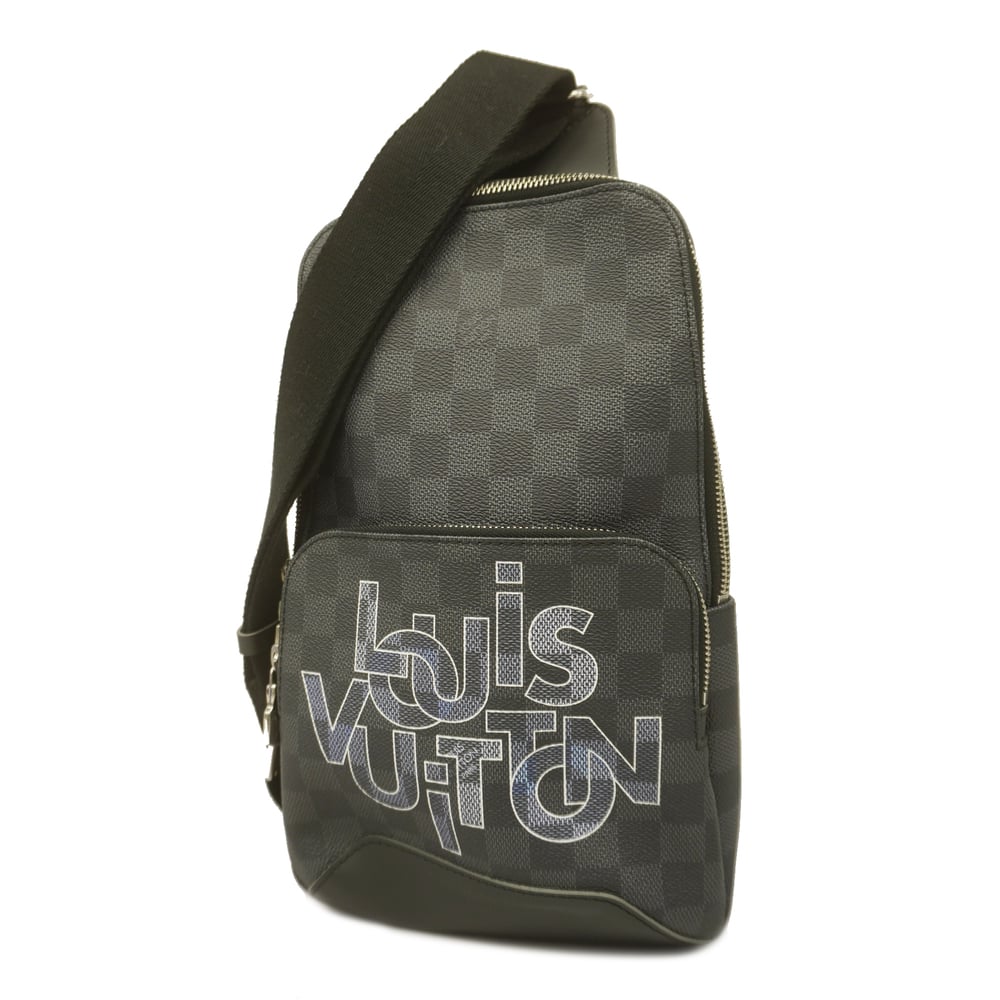 Auth Louis Vuitton Damier Graphite Avenue Sling Bag N40274 Men's Sling Bag