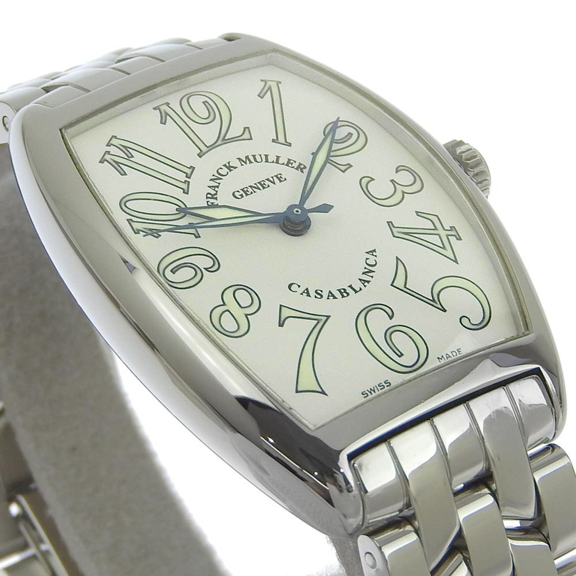 FRANCK MULLER Franck Muller Casablanca watch 2852 stainless steel silver automatic winding men's white dial