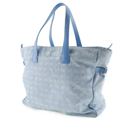 CHANEL Chanel Tote TGM Bag New Travel Line A15826 Nylon Canvas Light Blue Ladies