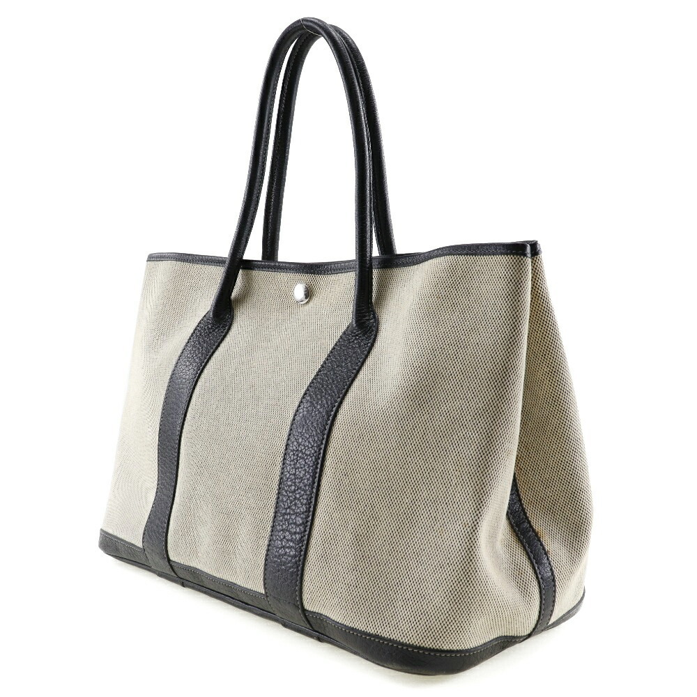 Gray Hermes Garden Party PM Tote Bag