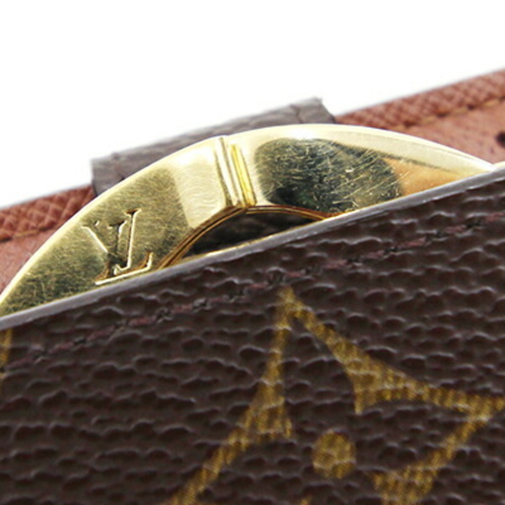 LOUIS VUITTON Bifold Clasp Wallet Monogram Porte Monet Bier Viennois M61663