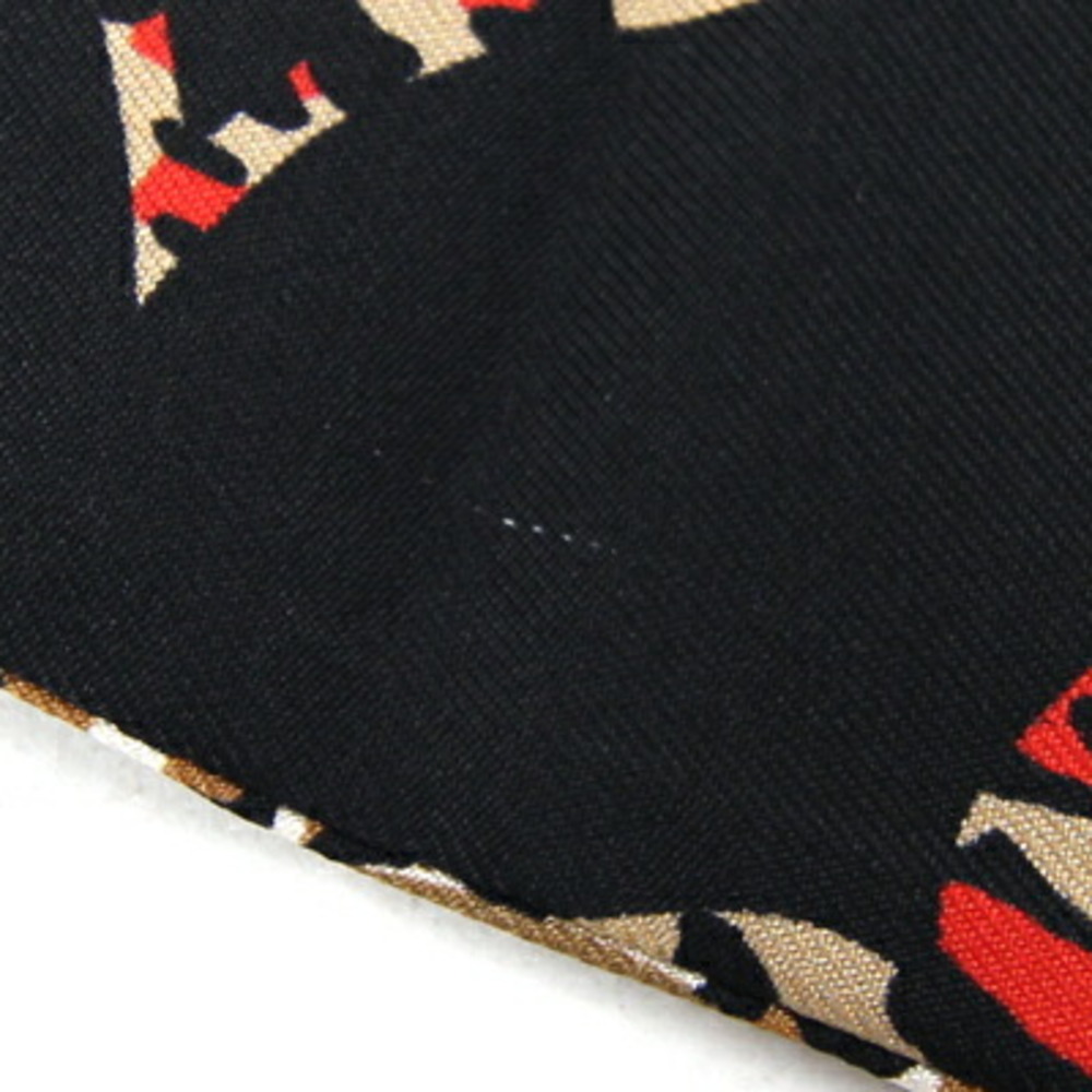 Louis Vuitton Scarf Bandeau Jungle Mania M76991 Beige Black Silk