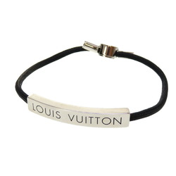 Louis Vuitton Brasserie Spike It Bracelet M6693 Notation Size 17 Leather  Blue Gold Silver