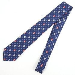 Louis Vuitton tie cravat monogram polkadots 8CM M75937 framboise silk wool  men's LOUIS VUITTON
