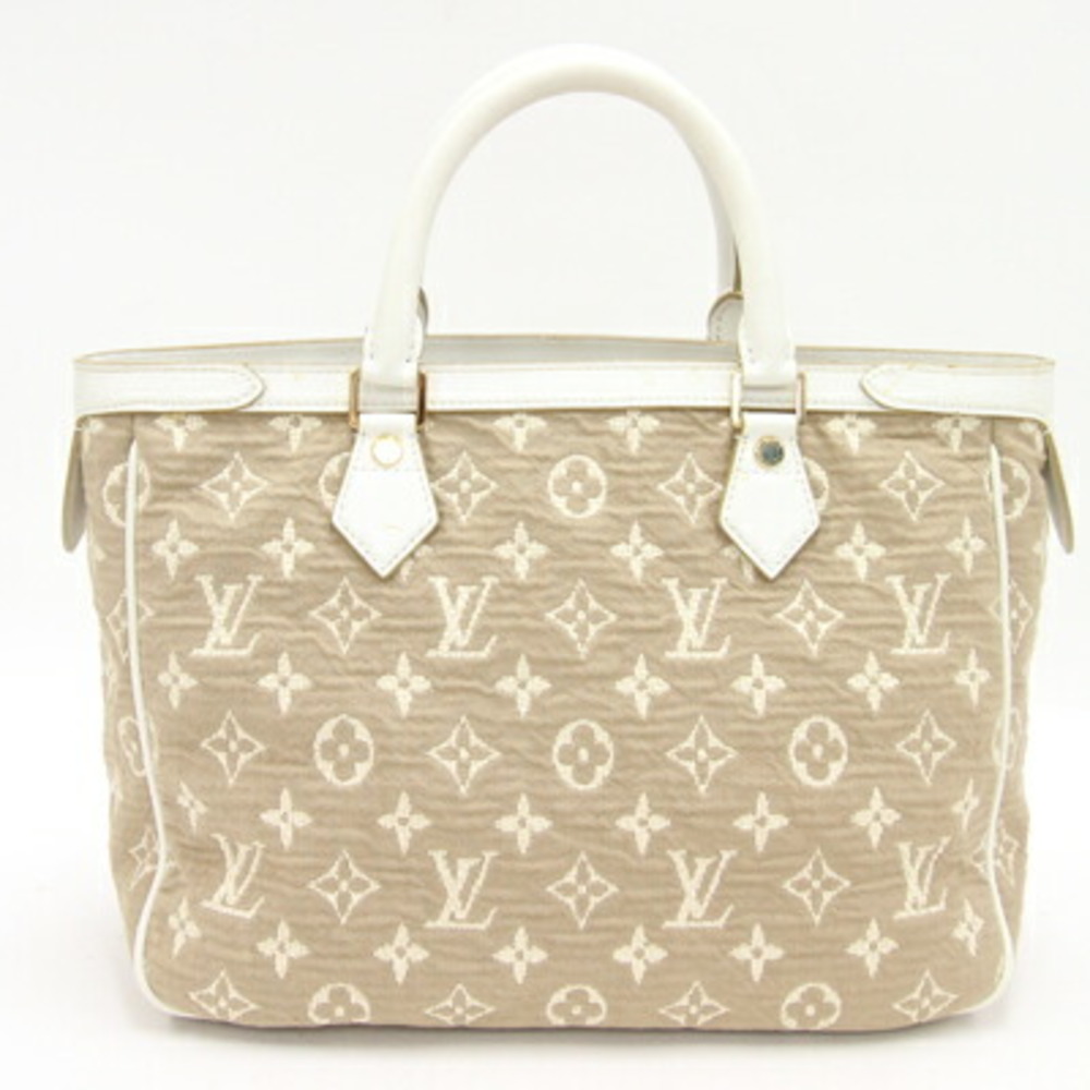 Louis Vuitton Monogram Sabia Cabas MM M93496 Handbag Tan Pink