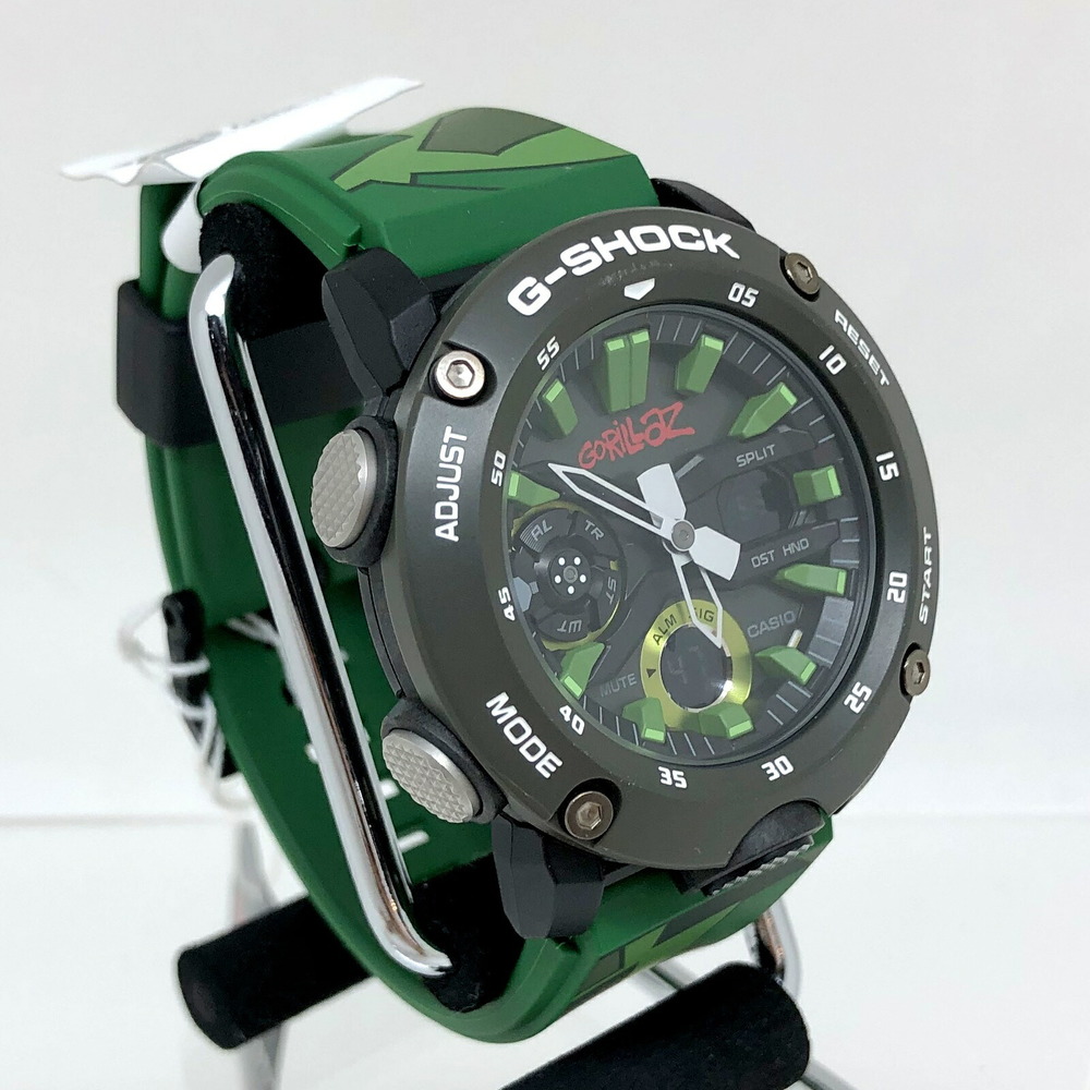 CASIO Casio G-SHOCK G-Shock watch GA-2000GZ-3AJR Gorillaz collaboration  green khaki black anadeji quartz men's | eLADY Globazone