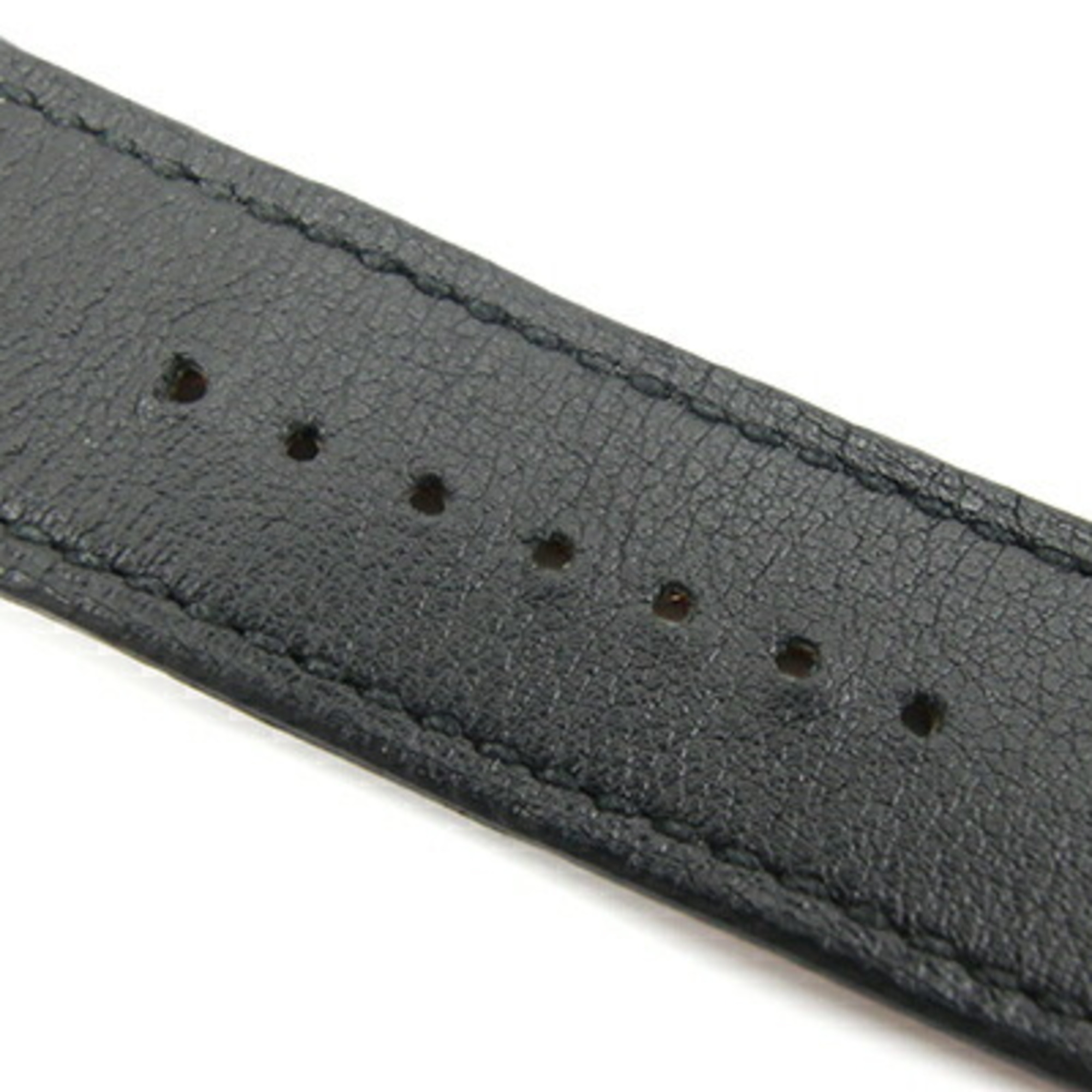 Hermes Replacement Belt 45mm Tour Leather Strap Space Black Vaux Swift Free Size D Engraved Men's Apple Watch HERMES