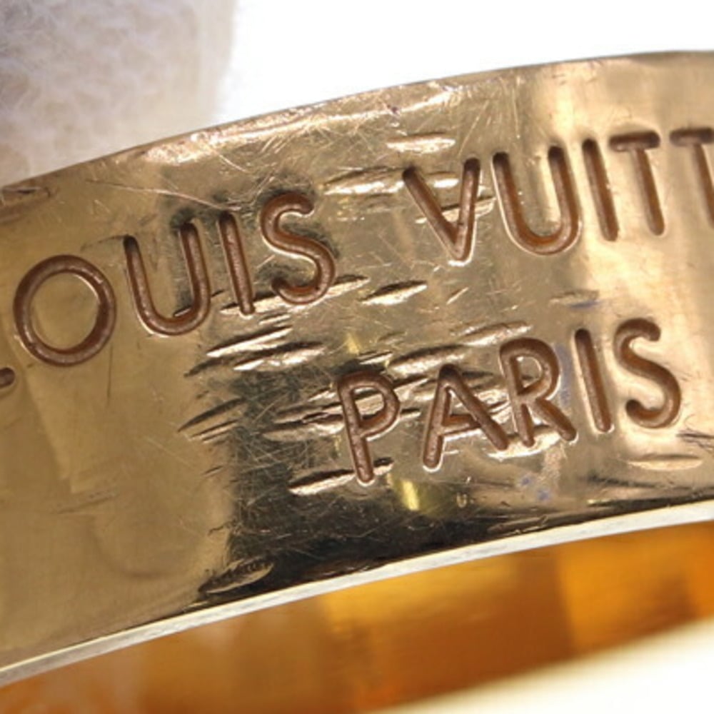 Louis Vuitton Ring LV Instinct M00514 Gunmetal Gold Metal Size L Men's LOUIS  VUITTON