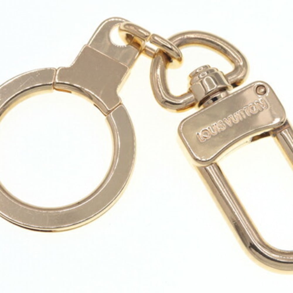 LOUIS VUITTON Key Ring Anokle M62698 Dore Keychain Bag Charm