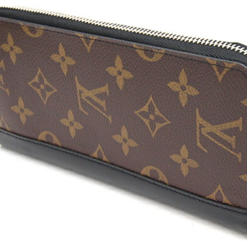 Louis Vuitton Zippy Wallet Vertical Monogram Macassar Brown/Black