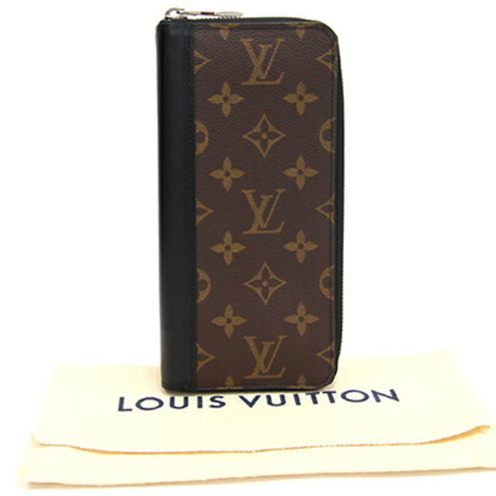 Louis Vuitton Zippy Wallet Vertical Monogram Macassar Canvas