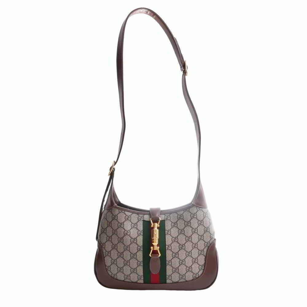 Jackie 1961 small shoulder bag in brown leather