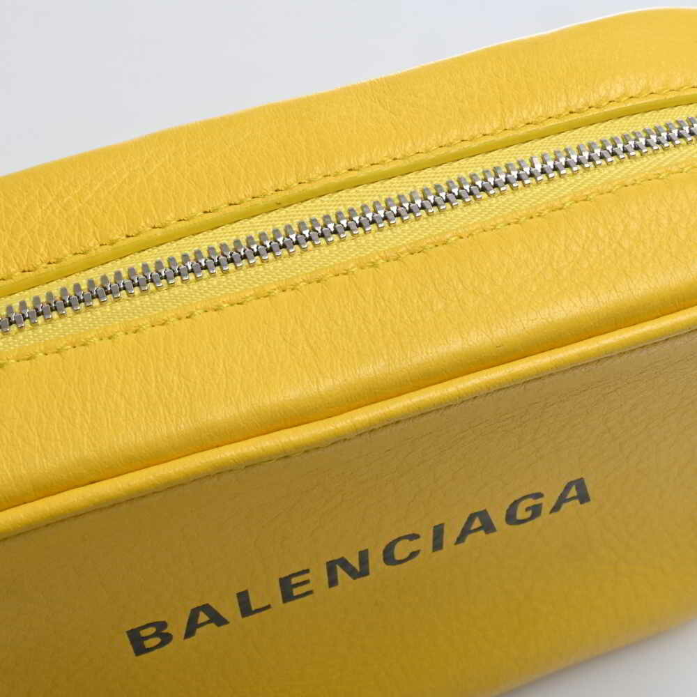 Balenciaga Leather Everyday Camera Bag XS Shoulder 552372 Yellow