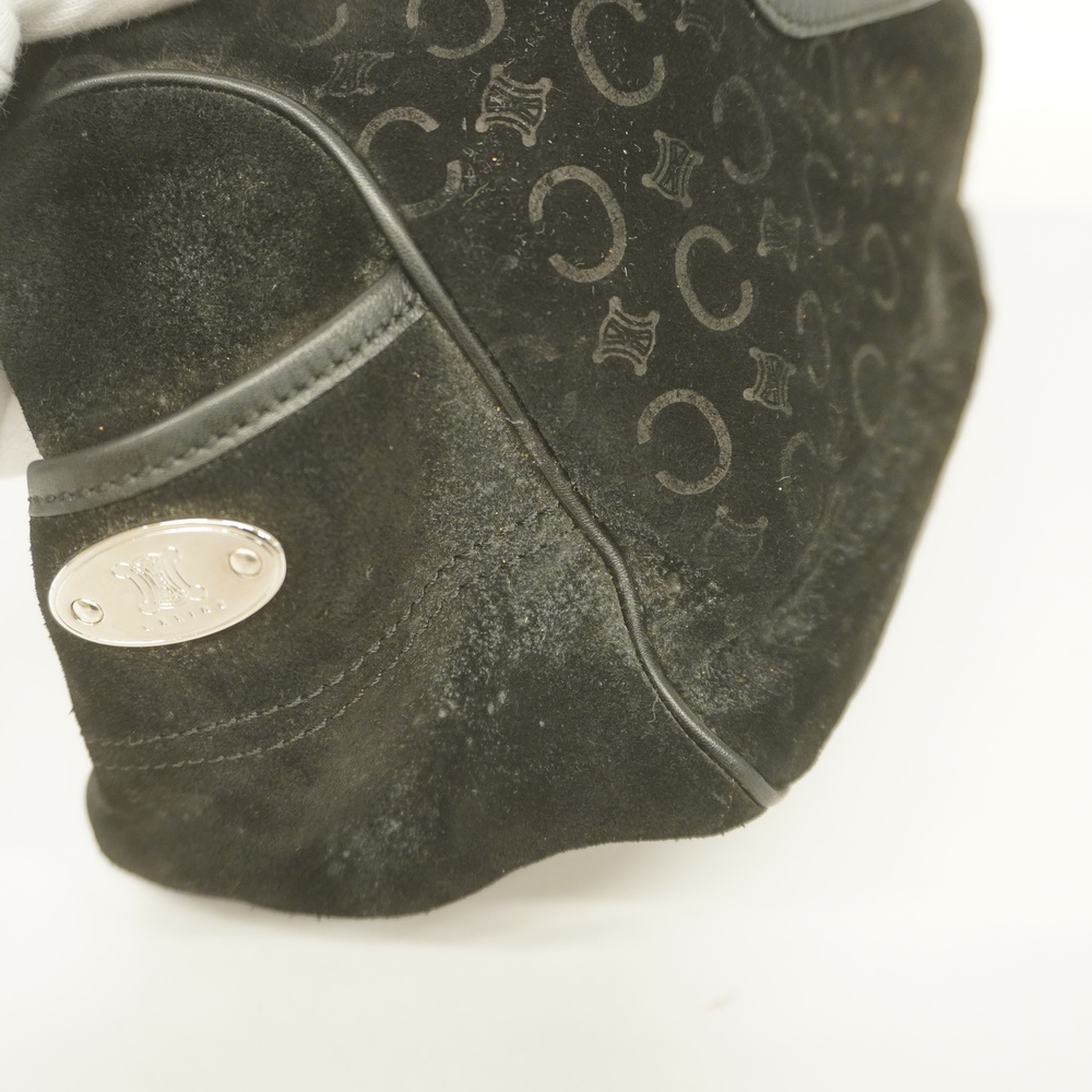 Auth Vintage CELINE C Macadam Gray Suede One Shoulder bag Purse Made in  Italy