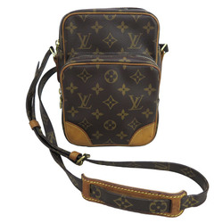 Genuine LOUIS VUITTON e M45236 Monogram Canvas Leather Crossbody Bag  Brown