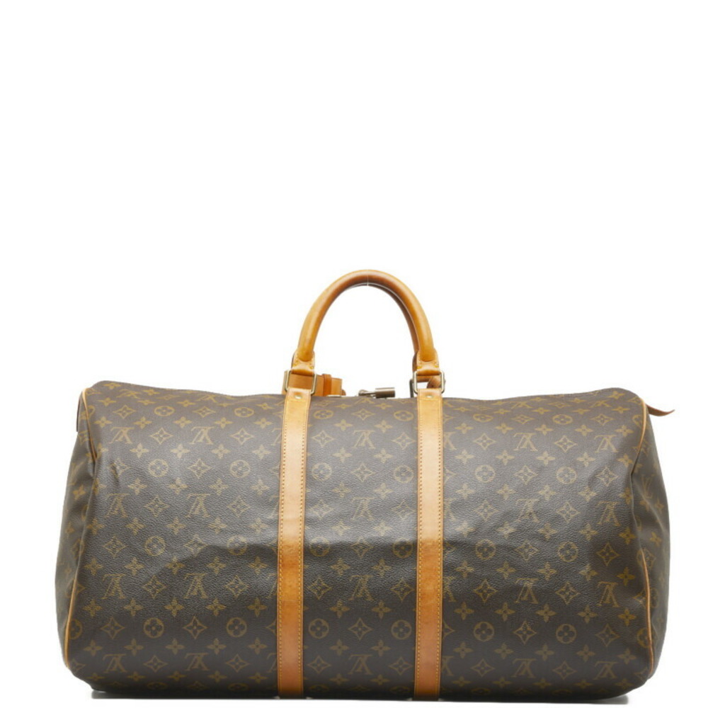 LOUIS VUITTON Monogram Keepall 55 Boston Bag