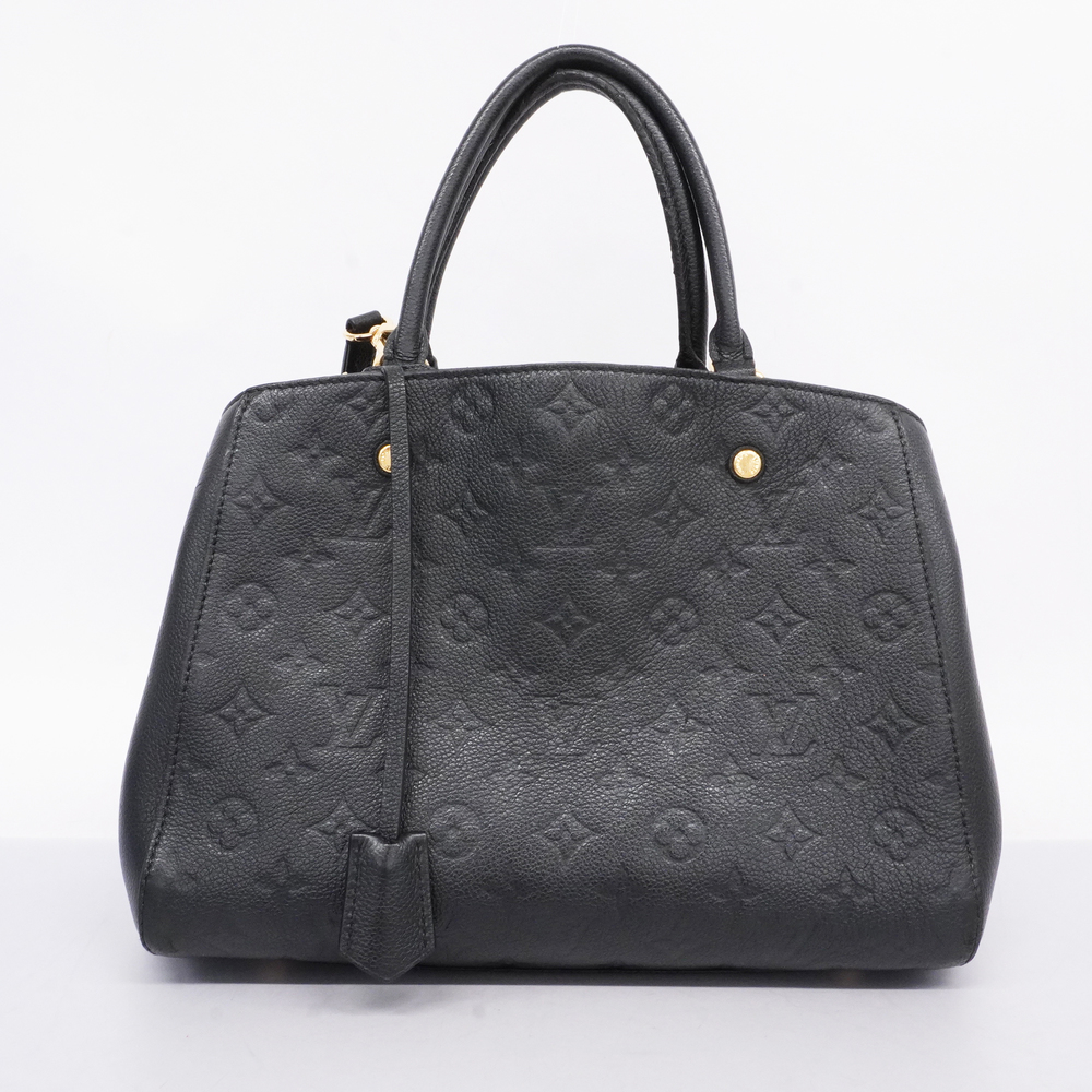 Auth Louis Vuitton Monogram Empreinte 2WAY Bag Montaigne MM M41048 Women  Handbag
