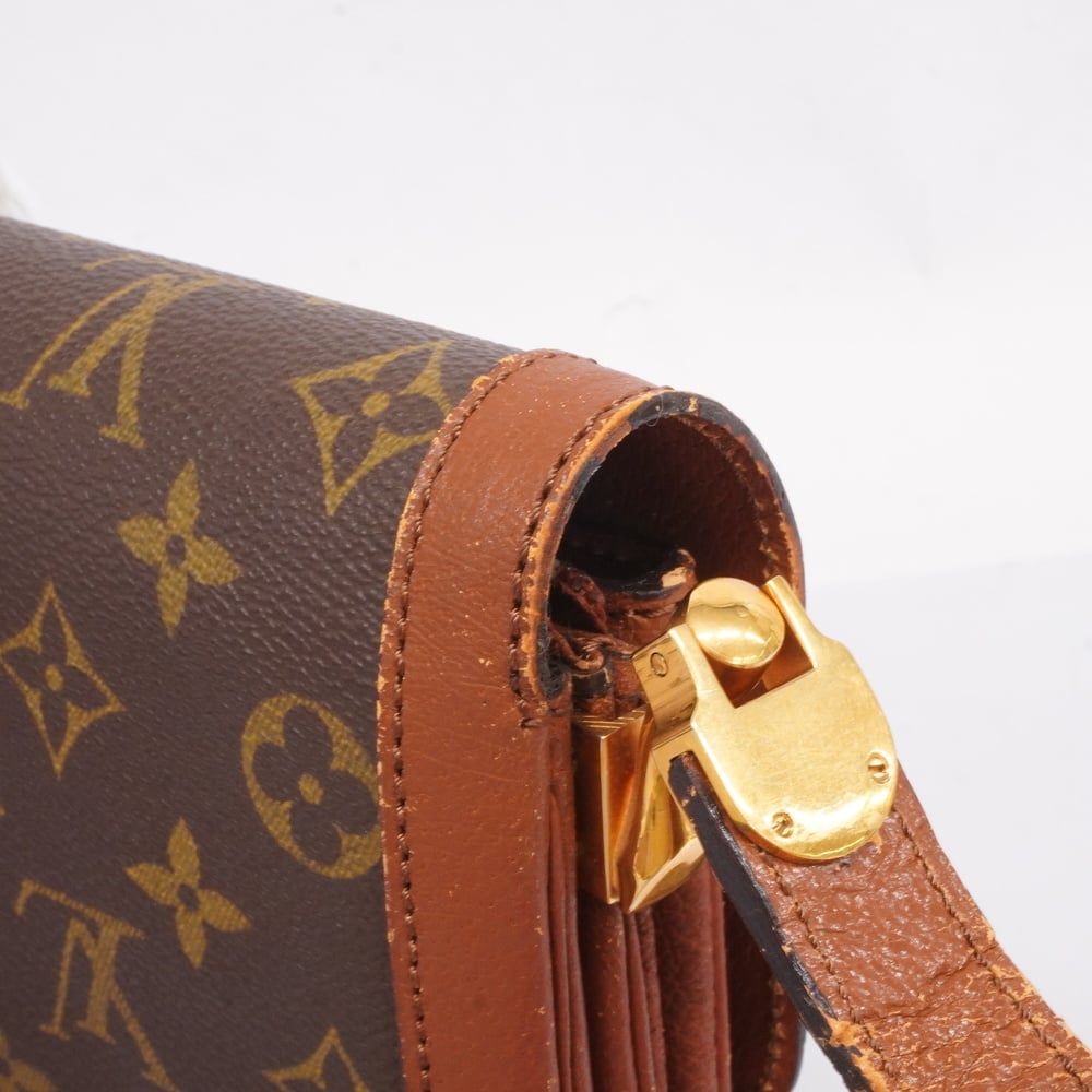 Louis Vuitton Monogram Logo Passy Flap Crossbody Shoulder Bag For