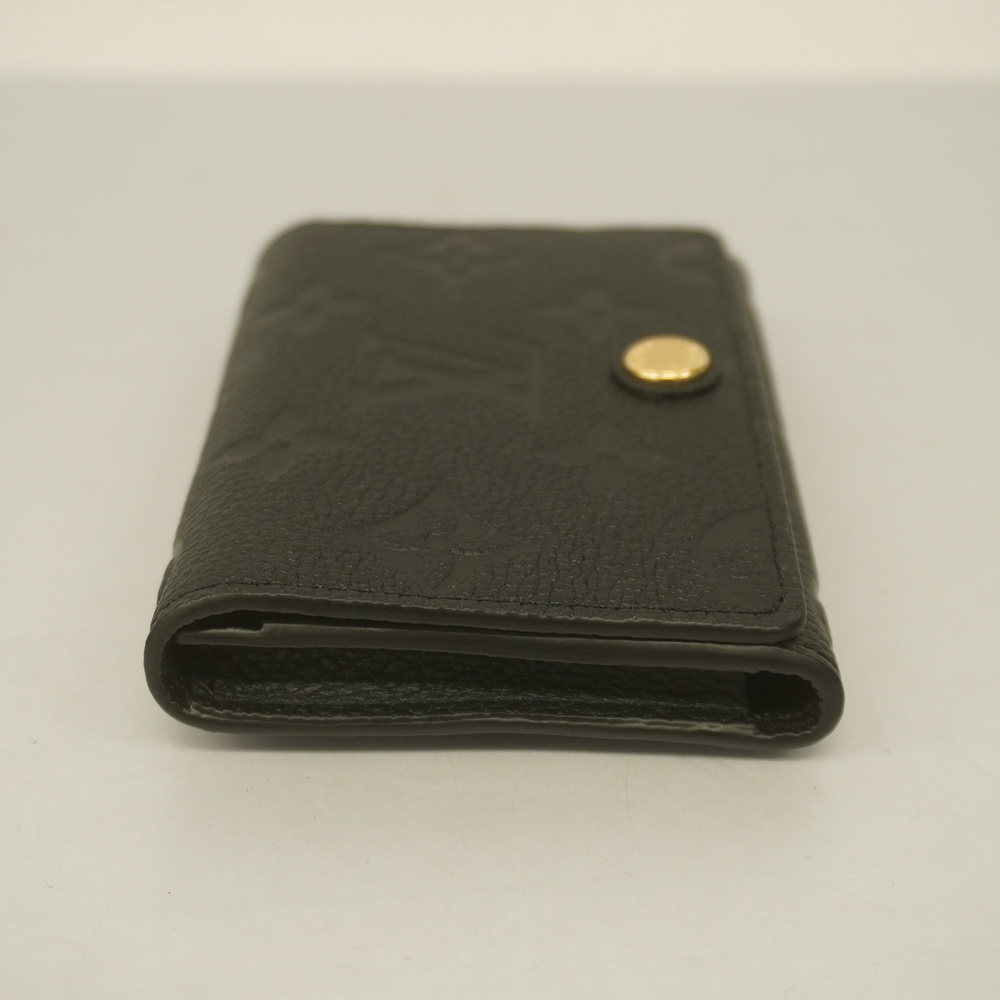 LOUIS VUITTON Monogram Empreinte Anvelope Card Case Black M58456