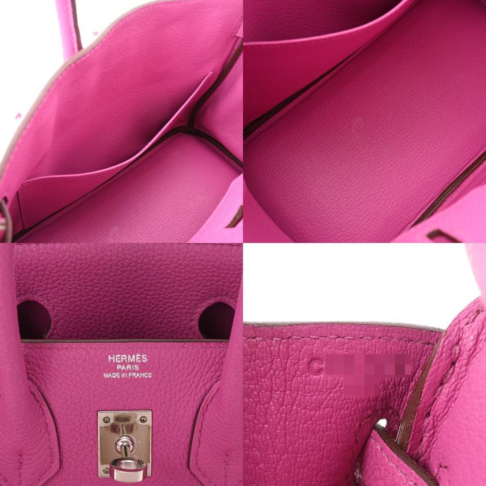 Hermes Birkin 25 Magnolia Pink Purple Togo Leather Palladium Hardware