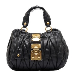 Miu Miu, Bags, Miu Miu Black Leather Shoulder Bag