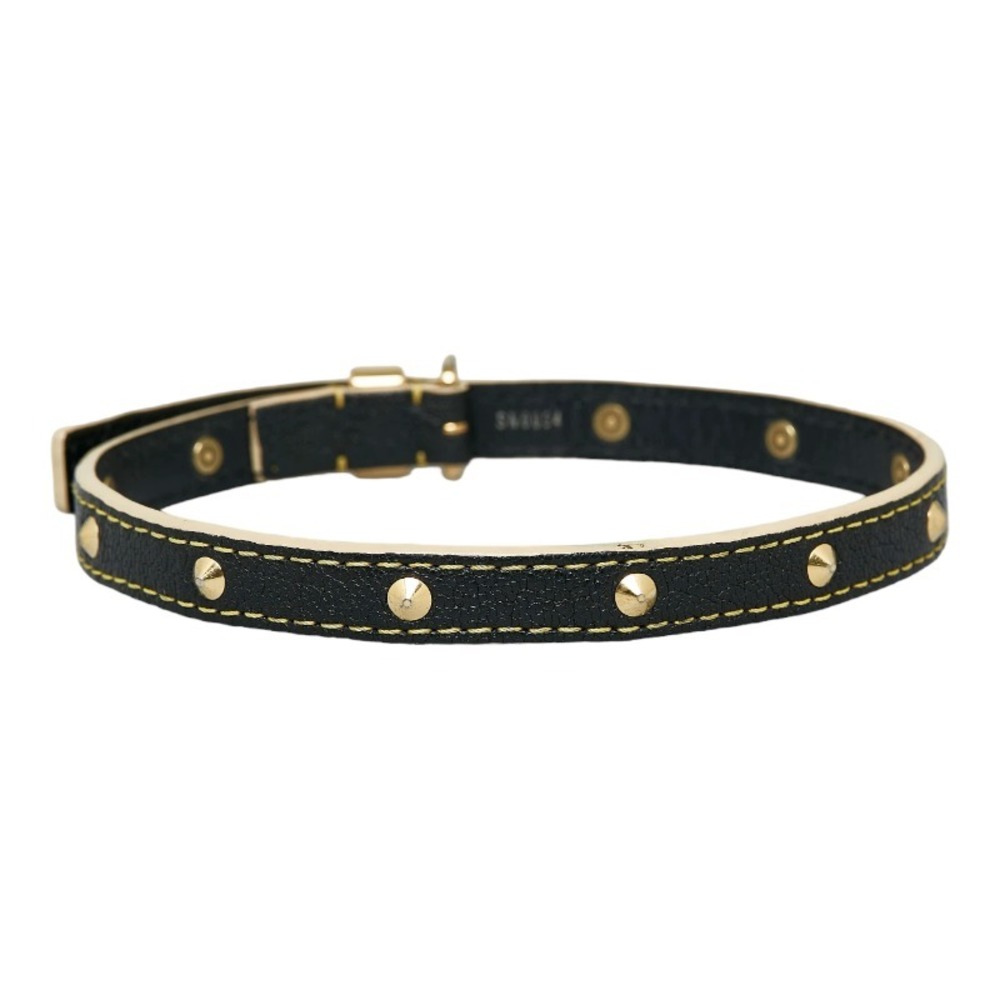 Louis Vuitton Suhari Bracelet Double Tour M91844 Black Leather