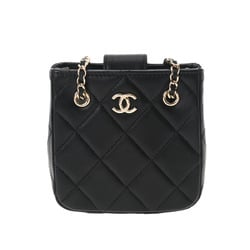 Chanel CHANEL Coco Mark Vanity Bag Black No. 7 A01998