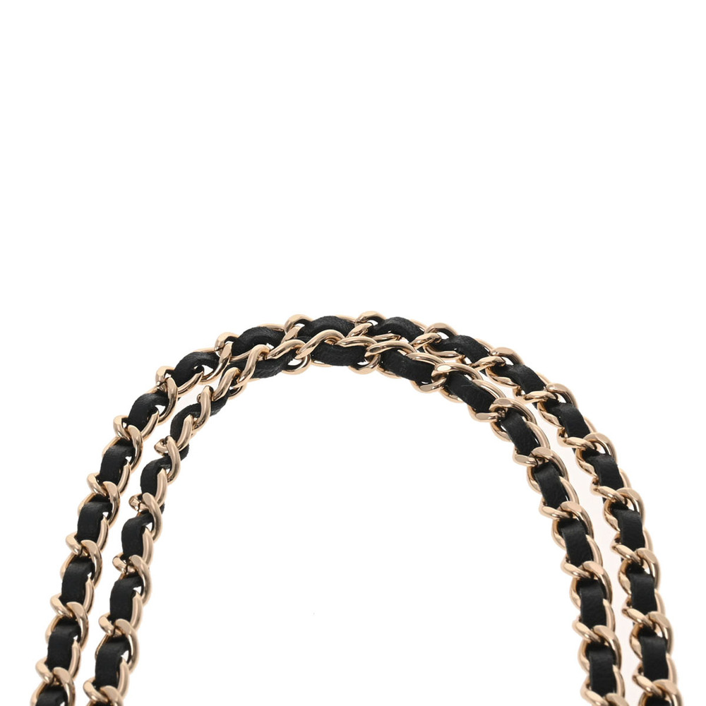 CHANEL Matelasse Pochette Chain Shoulder Black Women's Lambskin