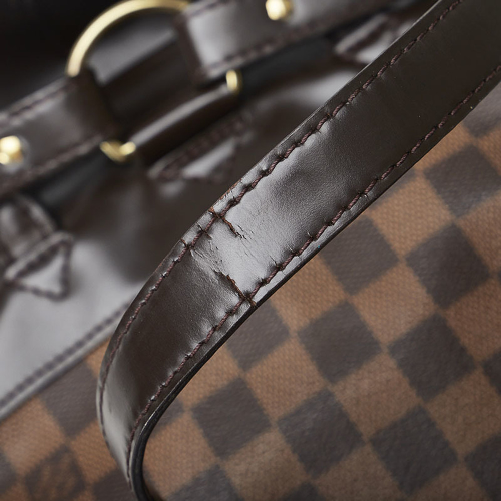 Louis Vuitton Damier Ebene Soho Backpack N51132 Brown PVC Leather