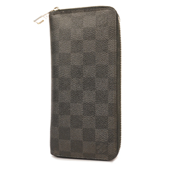 Louis Vuitton Zippy Wallet Vertical Graphite Damier Graphite